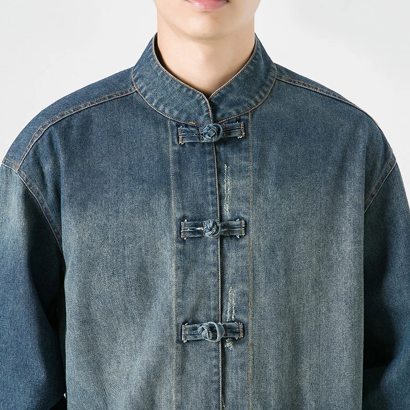 เสื้อแจ็คเก็ตยีนส์สไตล์จีนสำหร - Men'S Fashion Linen Pants บทวิจารณ์และราคา