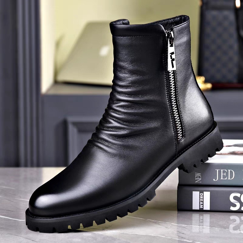 รองเท้าบูทหุ้มข้อสูงคุณภาพสูงส - Mens Fashion Dress บทวิจารณ์และราคา
