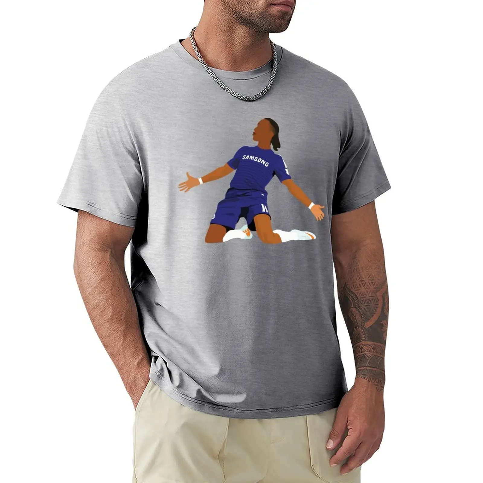 Drogba เสื้อยืดผู้ชายสีดำ, เสื - Mens Fashion Black Shirt บทวิจารณ์และราคา