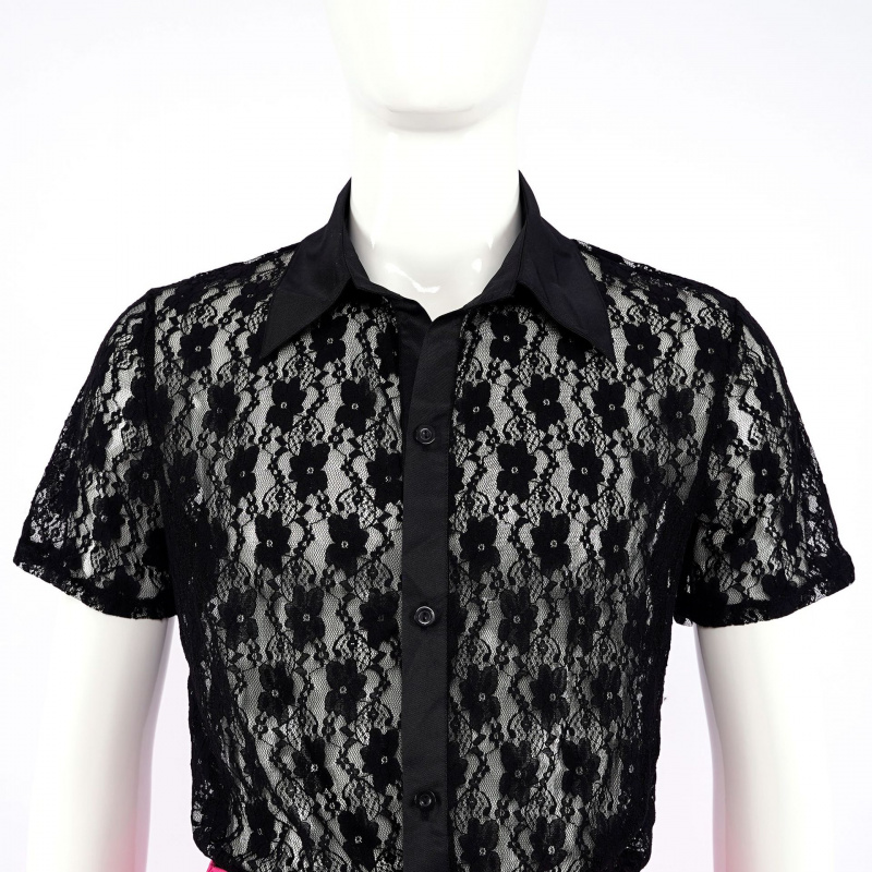ภาพยนตร์เอลวิส เพรสลีย์เครื่อง - Mens Fashion Black Shirt บทวิจารณ์และราคา