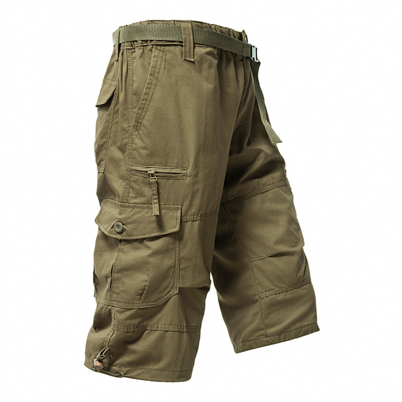 กางเกงขาสามส่วนผู้ชาย ผ้าฝ้าย  - Mens Fashion Cargo Pants บทวิจารณ์และราคา