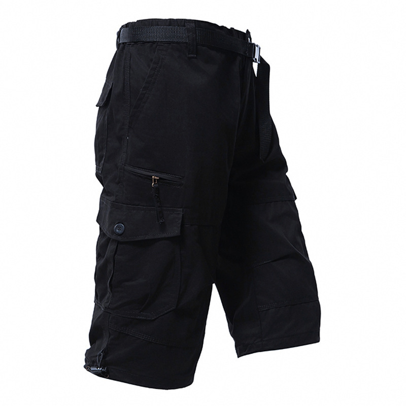 กางเกงขาสามส่วนผู้ชาย ผ้าฝ้าย  - Mens Fashion Cargo Pants บทวิจารณ์และราคา