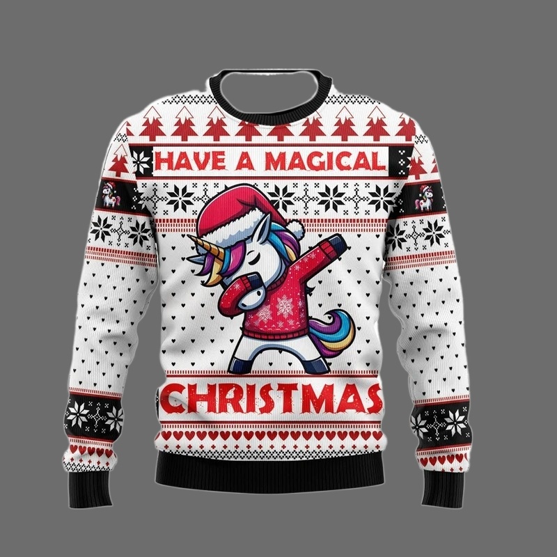 เสื้อคริสต์มาสลายยูนิคอร์นแฟชั - Men'S Fashion Xmas Party บทวิจารณ์และราคา