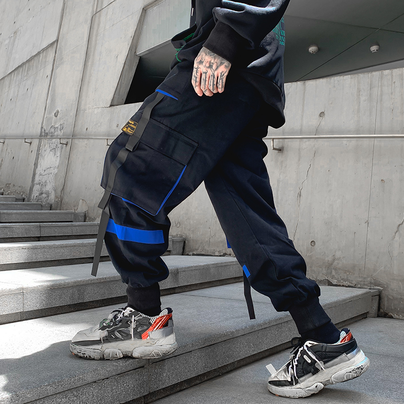 กางเกงฮิปฮอปกางเกงวอร์มผู้หญิง - Mens Fashion Cargo Pants บทวิจารณ์และราคา