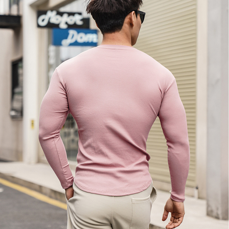 2023เสื้อรัดกล้ามเนื้อแฟชั่นลำ - Men'S Fashion V Neck T Shirts บทวิจารณ์และราคา