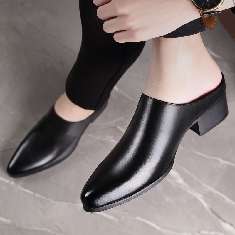 รองเท้าแตะผู้ชายแบบสวม หัวแหลม - Mens Fashion Dress บทวิจารณ์และราคา