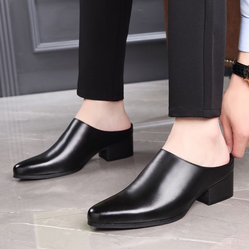 รองเท้าแตะผู้ชายแบบสวม หัวแหลม - Mens Fashion Dress บทวิจารณ์และราคา