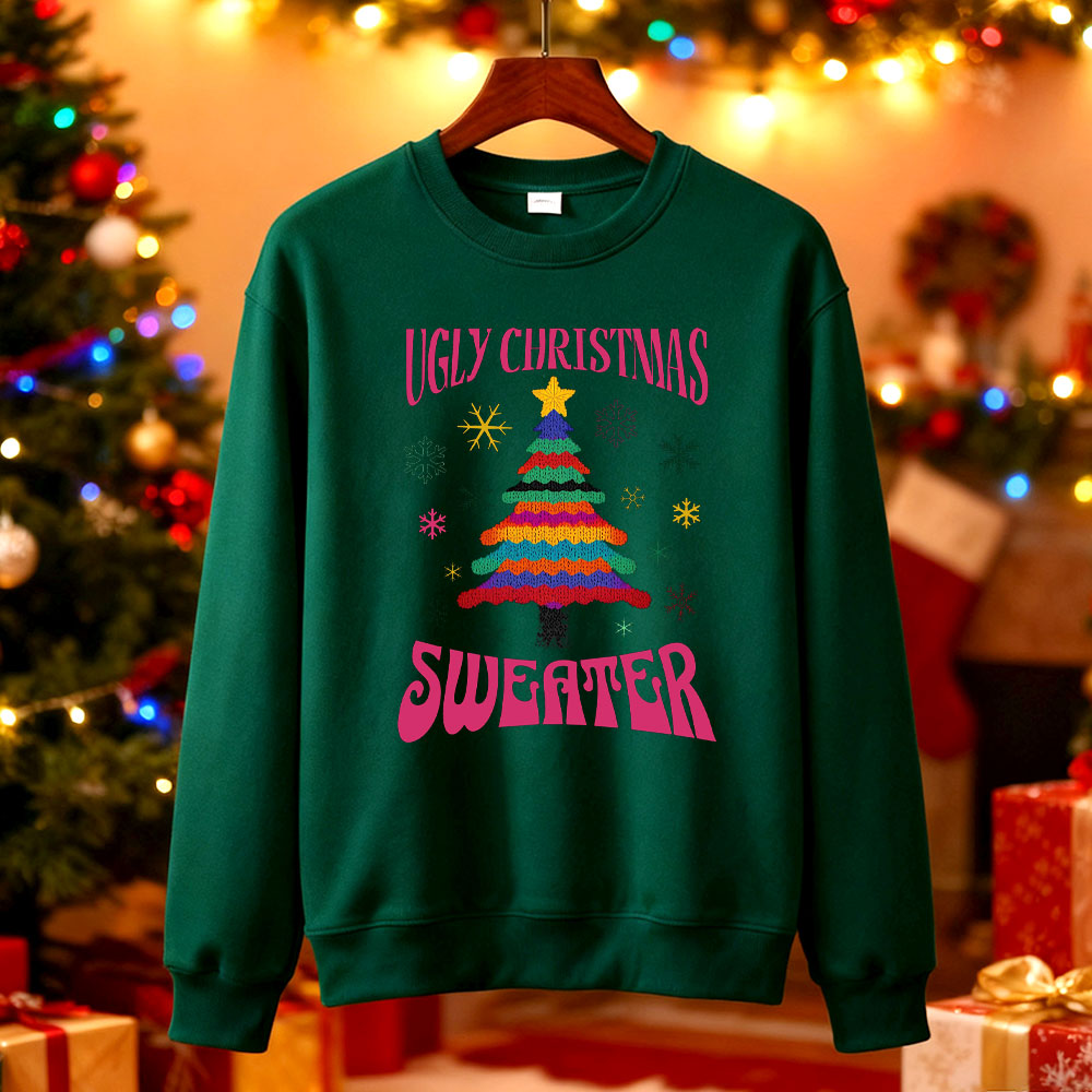 เสื้อฮู้ดลายต้นคริสต์มาสแบบตลก - Men'S Fashion Xmas Party บทวิจารณ์และราคา
