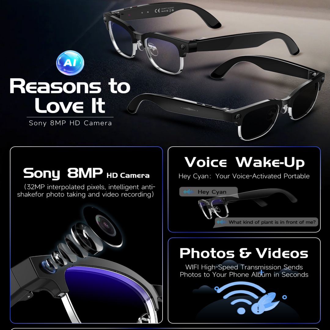 แว่นตาอัจฉริยะ AI 8K HD รุ่นให - Men'S Fashion Glasses 2026 บทวิจารณ์และราคา