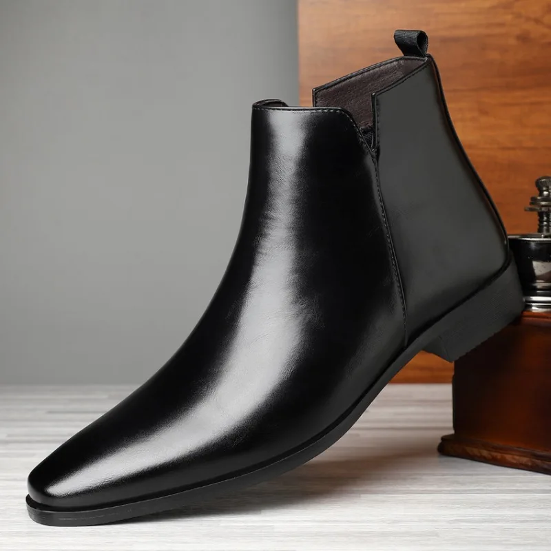 รองเท้าบูทผู้ชายแบบใหม่ รองเท้ - Mens Fashion Dress บทวิจารณ์และราคา