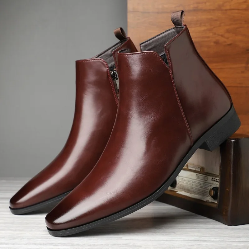 รองเท้าบูทผู้ชายแบบใหม่ รองเท้ - Mens Fashion Dress บทวิจารณ์และราคา