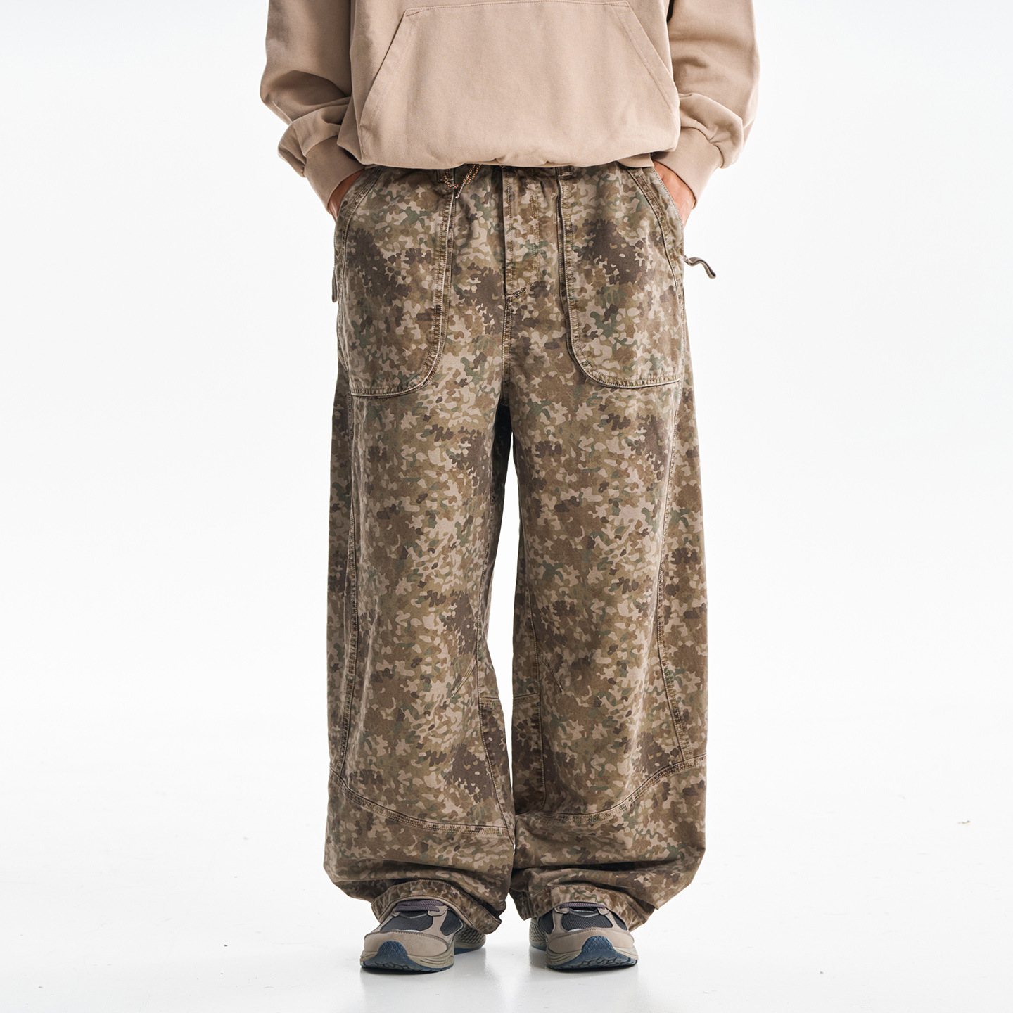 กางเกงคาร์โก้ผ้าฝ้ายพิมพ์ลายคุ - Mens Fashion Cargo Pants บทวิจารณ์และราคา