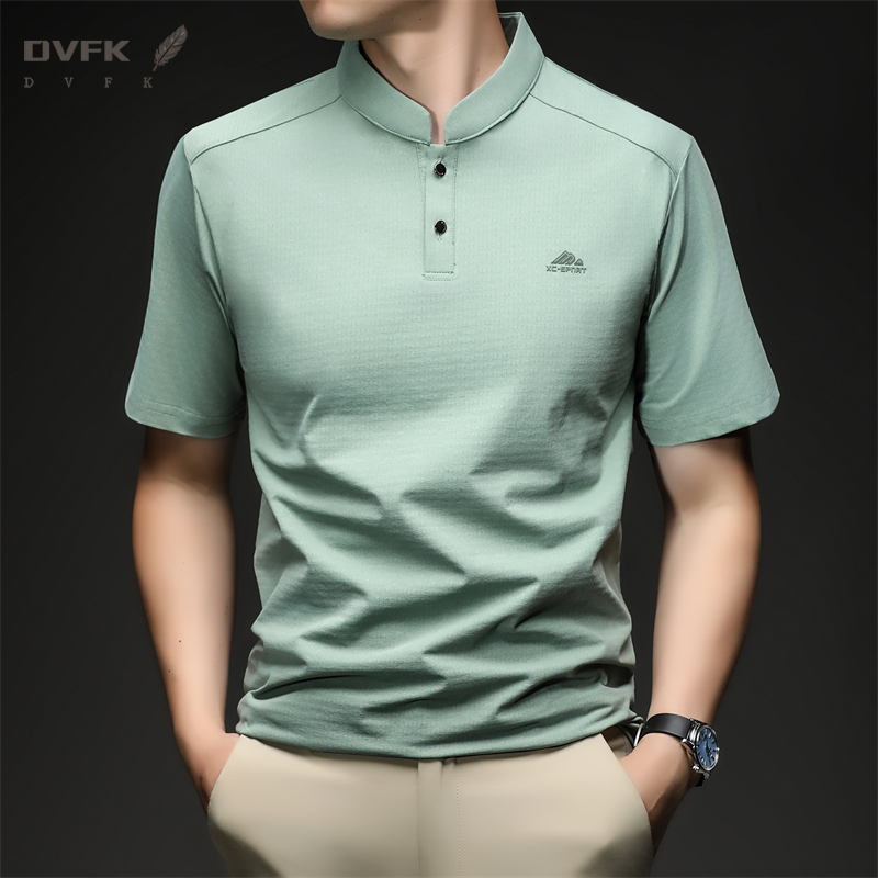 เสื้อโปโลแขนสั้นคอจีนสำหรับผู้ - Polo Shirt Slim บทวิจารณ์และราคา