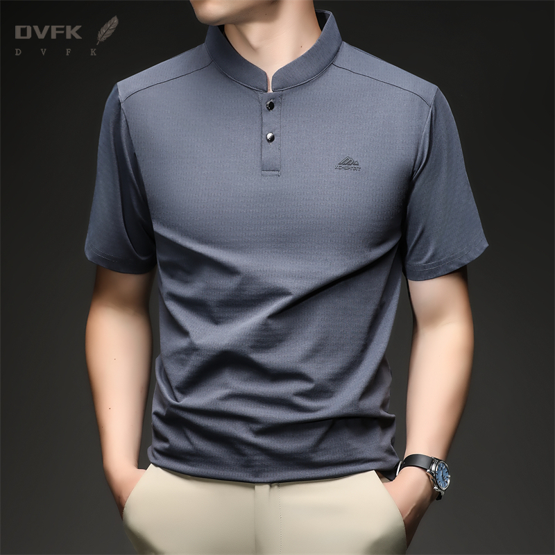 เสื้อโปโลแขนสั้นคอจีนสำหรับผู้ - Polo Shirt Slim บทวิจารณ์และราคา