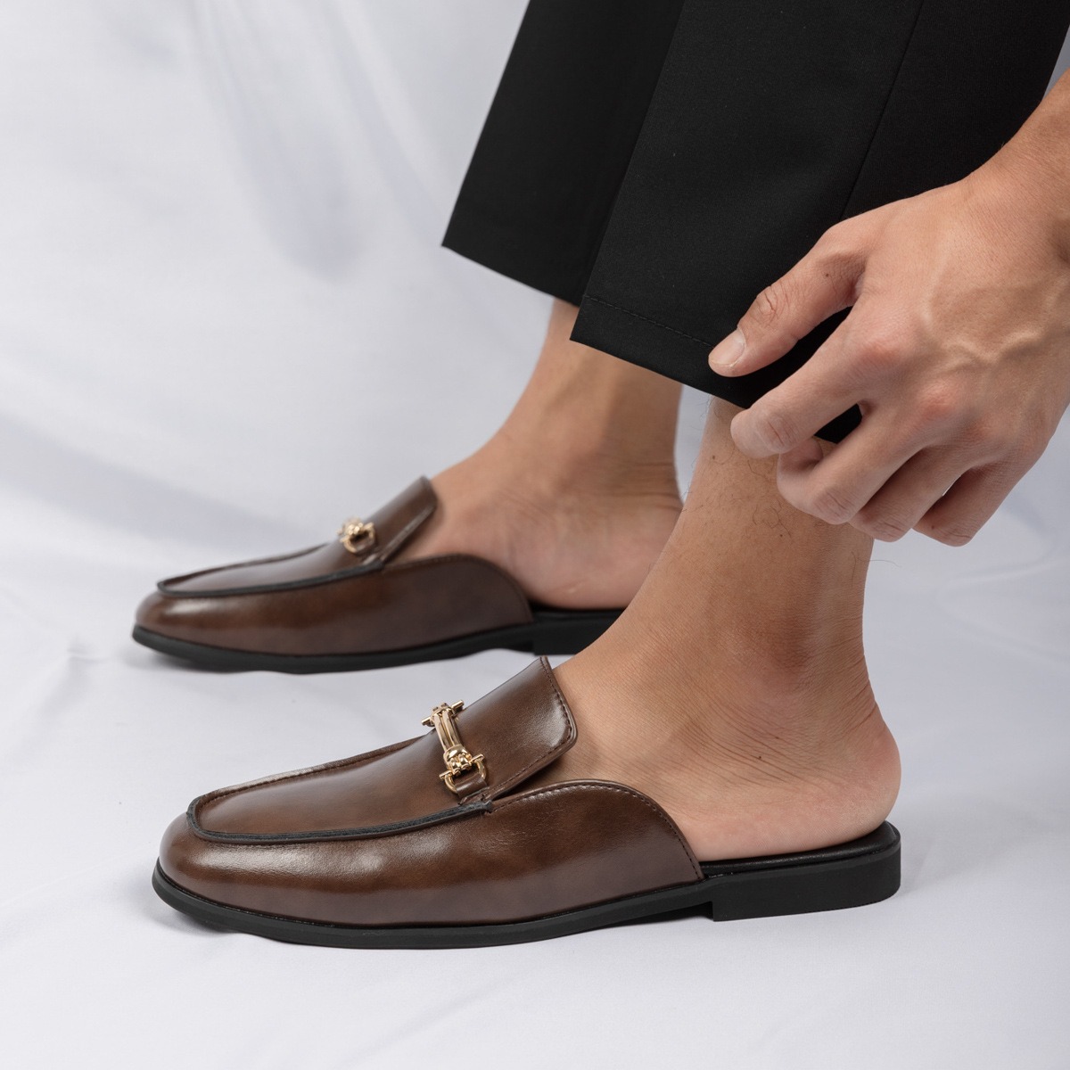 รองเท้ามูลส์ผู้ชาย 38-47 ไซส์  - Men'S Fashion Loafers Shoes บทวิจารณ์และราคา