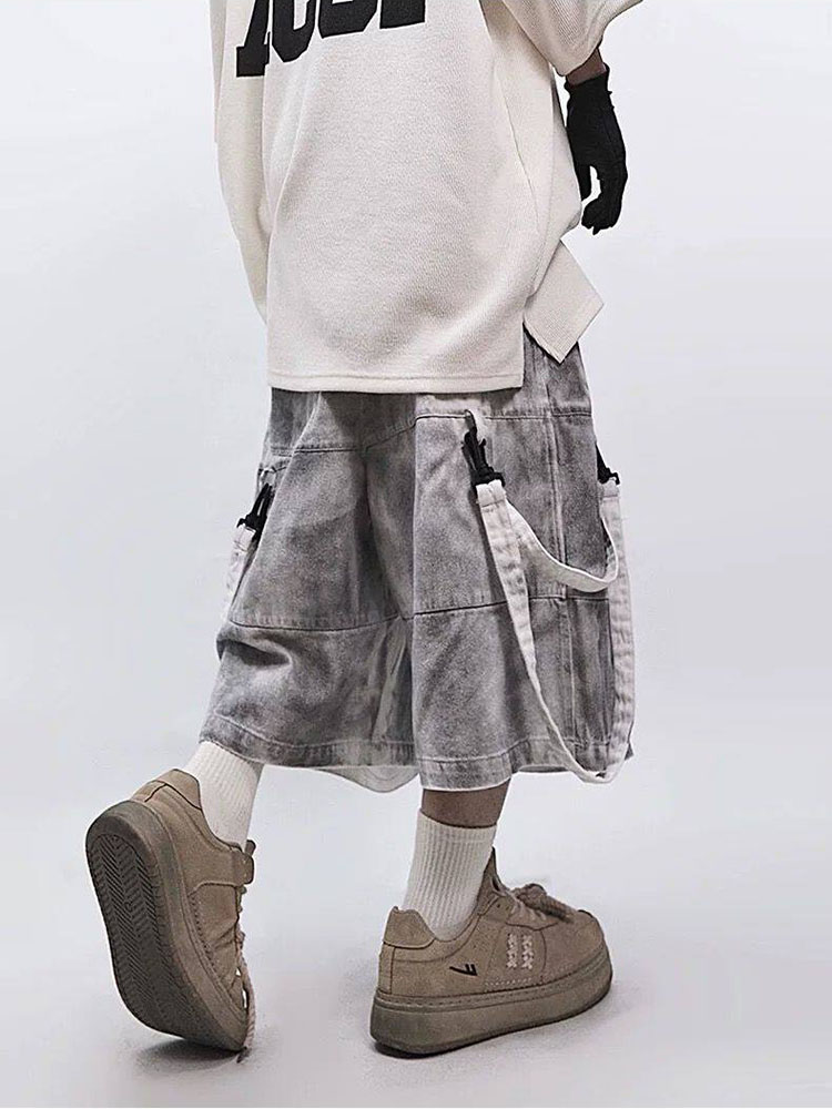 กางเกงยีนส์ขาดสไตล์เรโทรฮิปฮอป - Men'S Fashion Linen Pants บทวิจารณ์และราคา